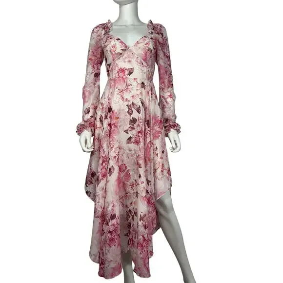 Sau Lee Floral Multicolor Georgia Dress Size 0 - Picture 2 of 4